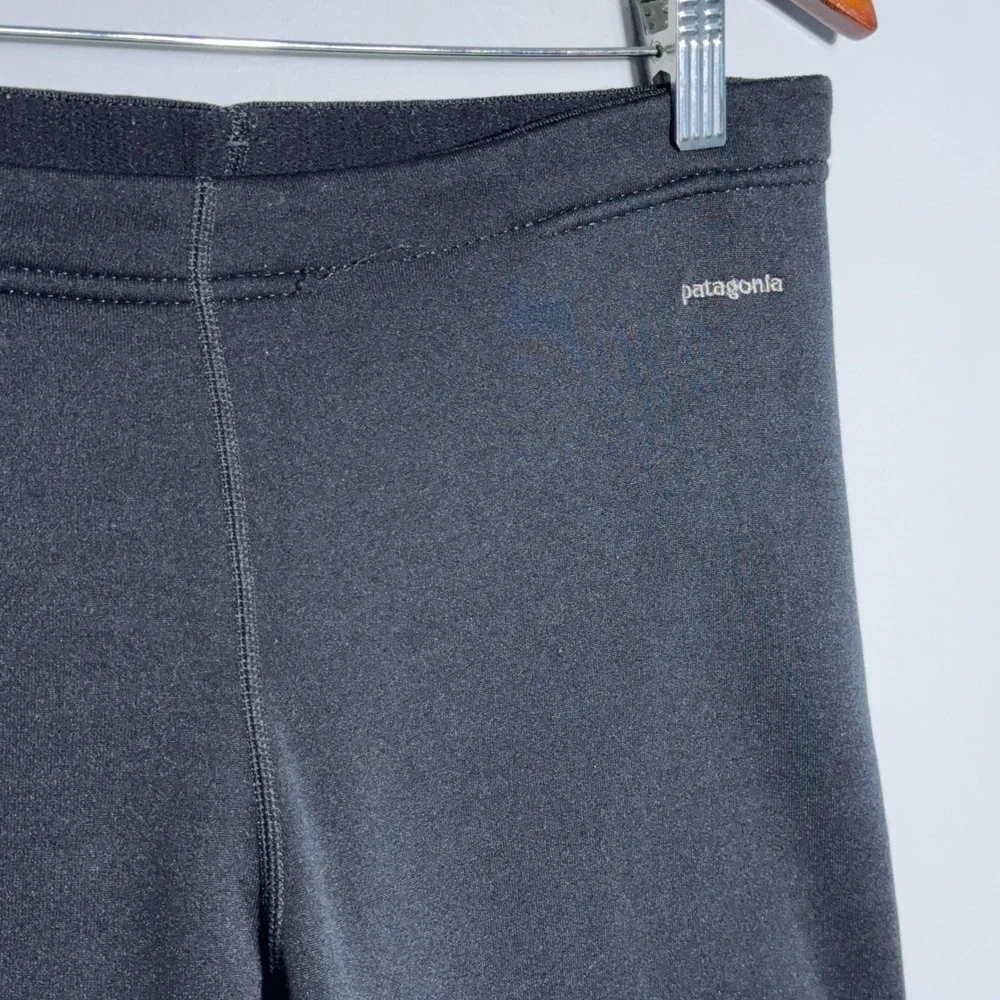Patagonia Capilene Base Layer Leggings Mens Size‎ Medium Fleece Black Gorpcore